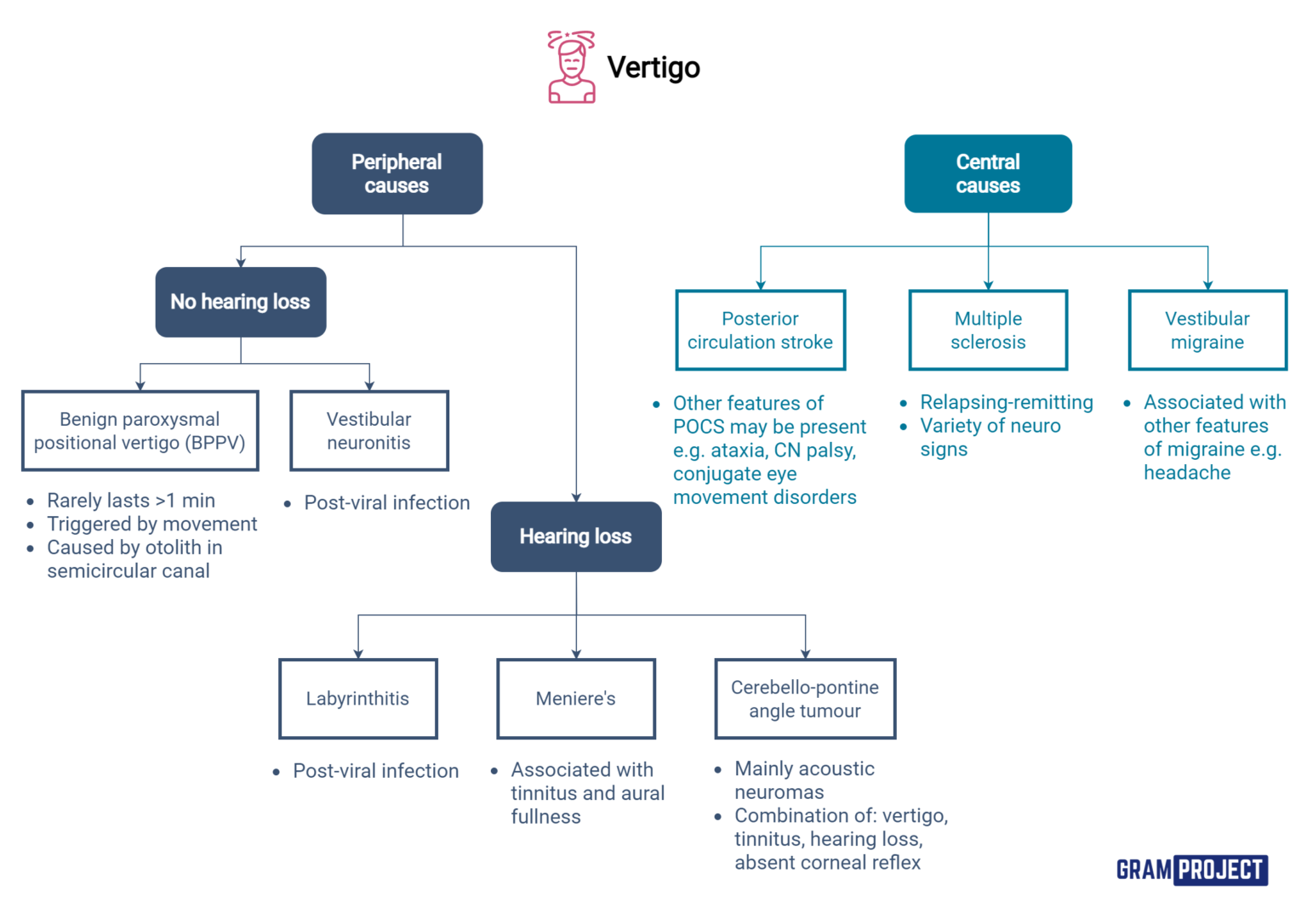 Diagnostic algorithm to approaching a patient presenting with vertigo