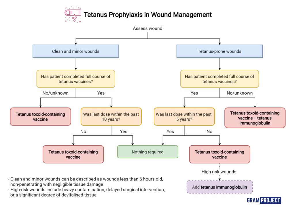 Tetanus prophylaxis gram project